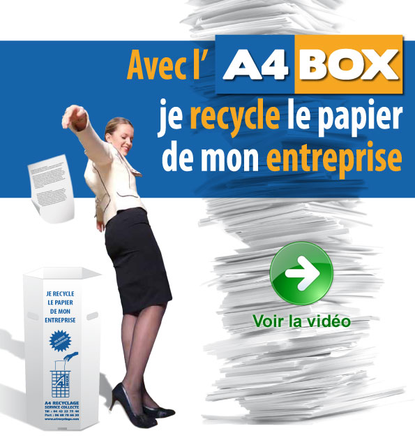 Je recycle le papier de mon entreprise